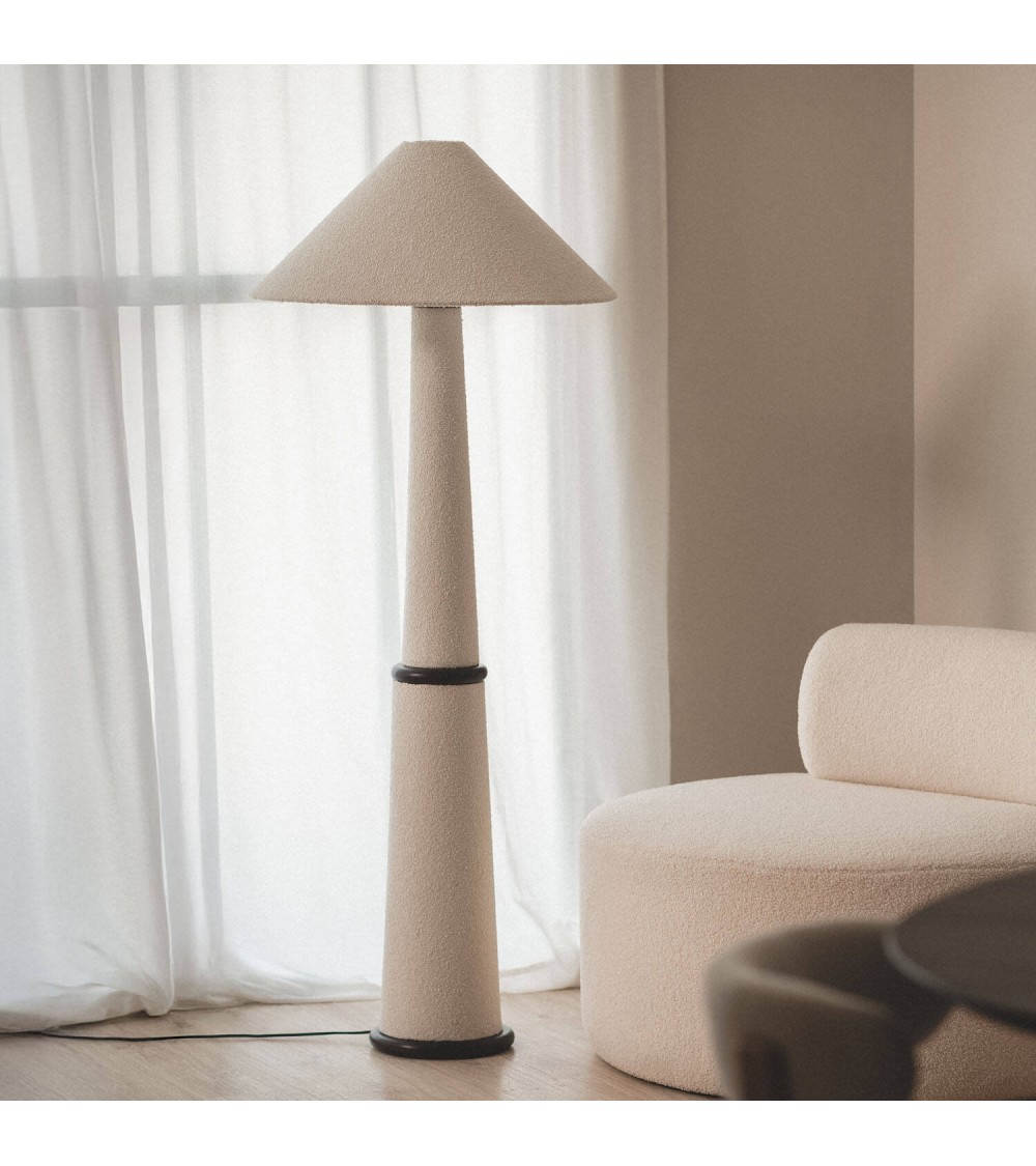 Lampadaire Bois et Tissu Lombe - 129198 - vue 1