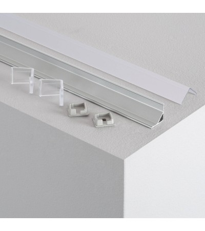 Profilé Aluminium Angle Triangulaire 2m pour Ruban LED jusqu'à 10mm - 151733 - vue 5