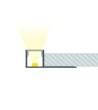 Profilé Aluminium Intégration Plâtre/Placo pour Ruban LED jusqu'à 8 mm - 151775 - vue 1