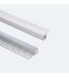 Profilé Aluminium Intégration Plâtre/Placo pour Ruban LED jusqu'à 8 mm - 151775 - vue 4
