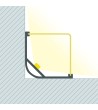 Profilé Aluminium Angle Triangulaire 2m pour Ruban LED jusqu'à 20mm - 151781 - vue 1