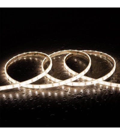 Ruban LED Dimmable 220V SMD Auto-redressement 120 LED/m BOBINE 50m 17W/m 2040lm/m SILICONE FLEX IC2 Largeur 12mm Coupe 10cm…