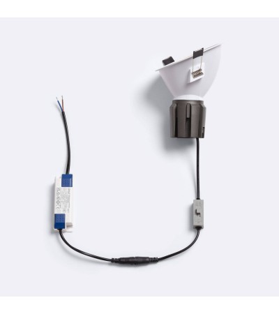 Spot Downlight LED 9W / 12W Conique Inclinaison 20º Areni Coupe Ø 100 mm - 152133 - vue 6