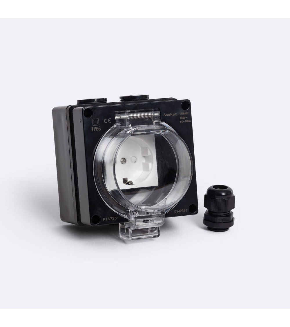 Prise Schuko Étanche Type F IP66 - 167351 - vue 1
