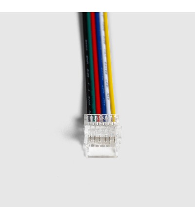 Connecteur Ruban LED 24V RGB+CCT SMD Largeur 10 mm IP20 avec Câble - 167425 - vue 2