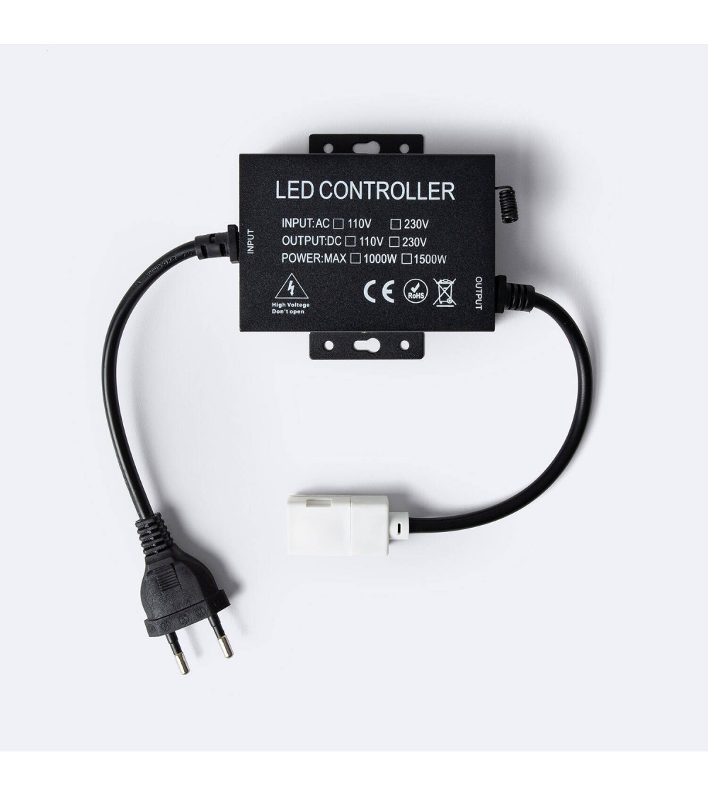 Contrôleur Ruban LED RGB 220V SMD Largeur 14,5 mm avec Télécommande - 167854 - vue 1