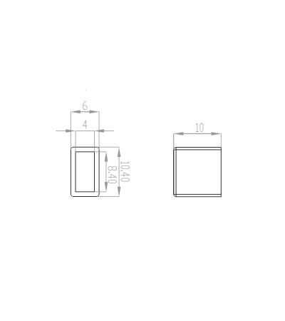 Embout de Finition Ruban LED Néon Largeur 4 mm IP65 NFLEX4 - 167899 - vue 6