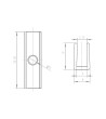 Clip de Fixation Aluminium pour Ruban LED Néon Largeur 4 mm IP65 NFLEX4 - 167904 - vue 6