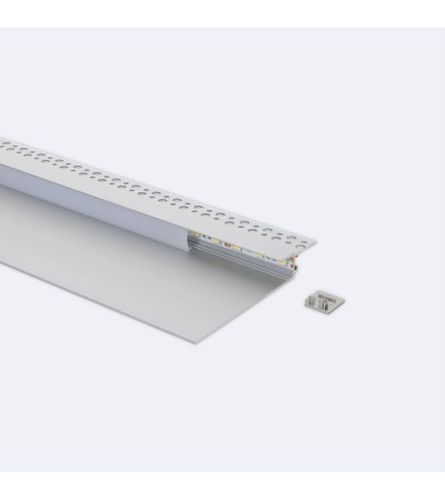 Profilé Aluminium Intégration Plâtre/Placo pour Ruban LED jusqu'à 12 mm
