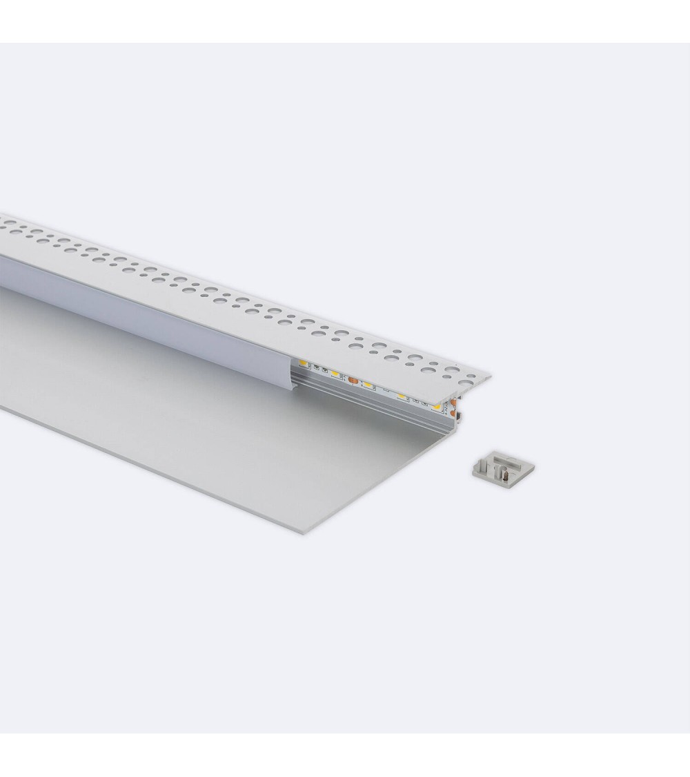 Profilé Aluminium Intégration Plâtre/Placo pour Ruban LED jusqu'à 12 mm - 168288 - vue 1
