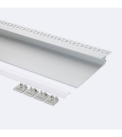 Profilé Aluminium Intégration Plâtre/Placo pour Ruban LED jusqu'à 12 mm - 168288 - vue 2