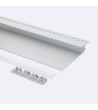 Profilé Aluminium Intégration Plâtre/Placo pour Ruban LED jusqu'à 12 mm - 168288 - vue 2