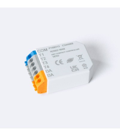 Contrôleur à Contacts Secs DALI-2 compatible avec Bouton-Poussoir - 168313 - vue 3