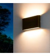Applique Murale Extérieure LED 12W Aluminium Rectangulaire Éclairage Double Face Luming - 168419 - vue 1