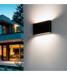 Applique Murale Extérieure LED 12W Aluminium Rectangulaire Éclairage Double Face Luming - 168419 - vue 10