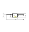 Profilé Aluminium Flexible Intégration Plâtre/Placo pour Rubans LED jusqu'à 15 mm - 168447 - vue 3