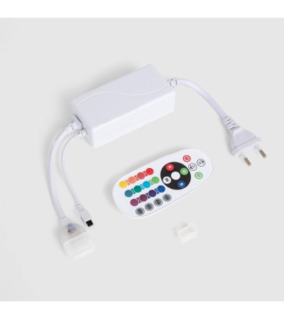 Contrôleur pour Ruban LED Néon Dimmable 220V RGB SFLEX8 avec Contrôleur IR