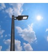Lampadaire LED Solaire 4800lm 120 lm/W avec Détecteur de Présence et Crépusculaire - 53917 - vue 2