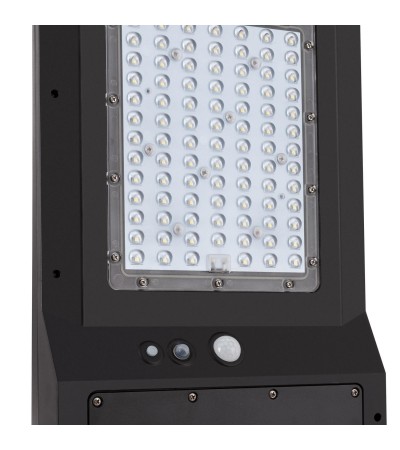 Lampadaire LED Solaire 4800lm 120 lm/W avec Détecteur de Présence et Crépusculaire - 53917 - vue 4