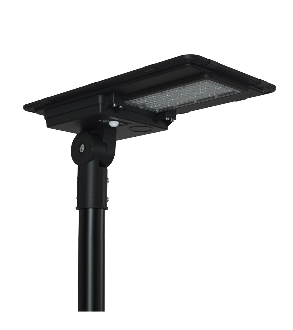 Lampadaire LED Solaire 6400 lm 160 lm/W Sinaí avec MPPT et Détecteur de Mouvement - 105651 - vue 1