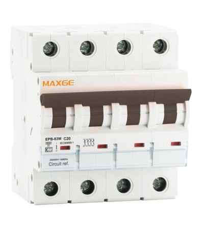 Disjoncteur Magnéto-thermique CC Alpha+ 1000 VCC 4 P Courbe C 6 kA IndustrieL/TertiaireMAXGE