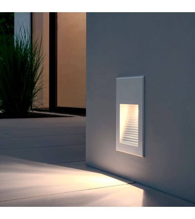 Balise Murale Extérieure LED 5W Encastrable Aluminium Olite - 173798 - vue 2