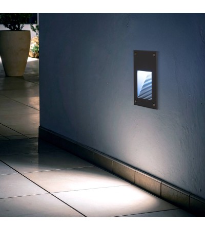 Balise Extérieure LED 3W Encastrable Murale Olite - 173874 - vue 2