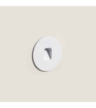Balise Murale Extérieure LED 2W Encastrable Aluminium Circulaire Olite