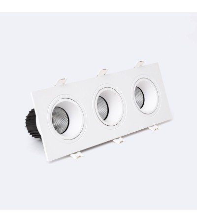Downlight Carré Inclinable LED 27W Dimmable Coupe 235x75 mm