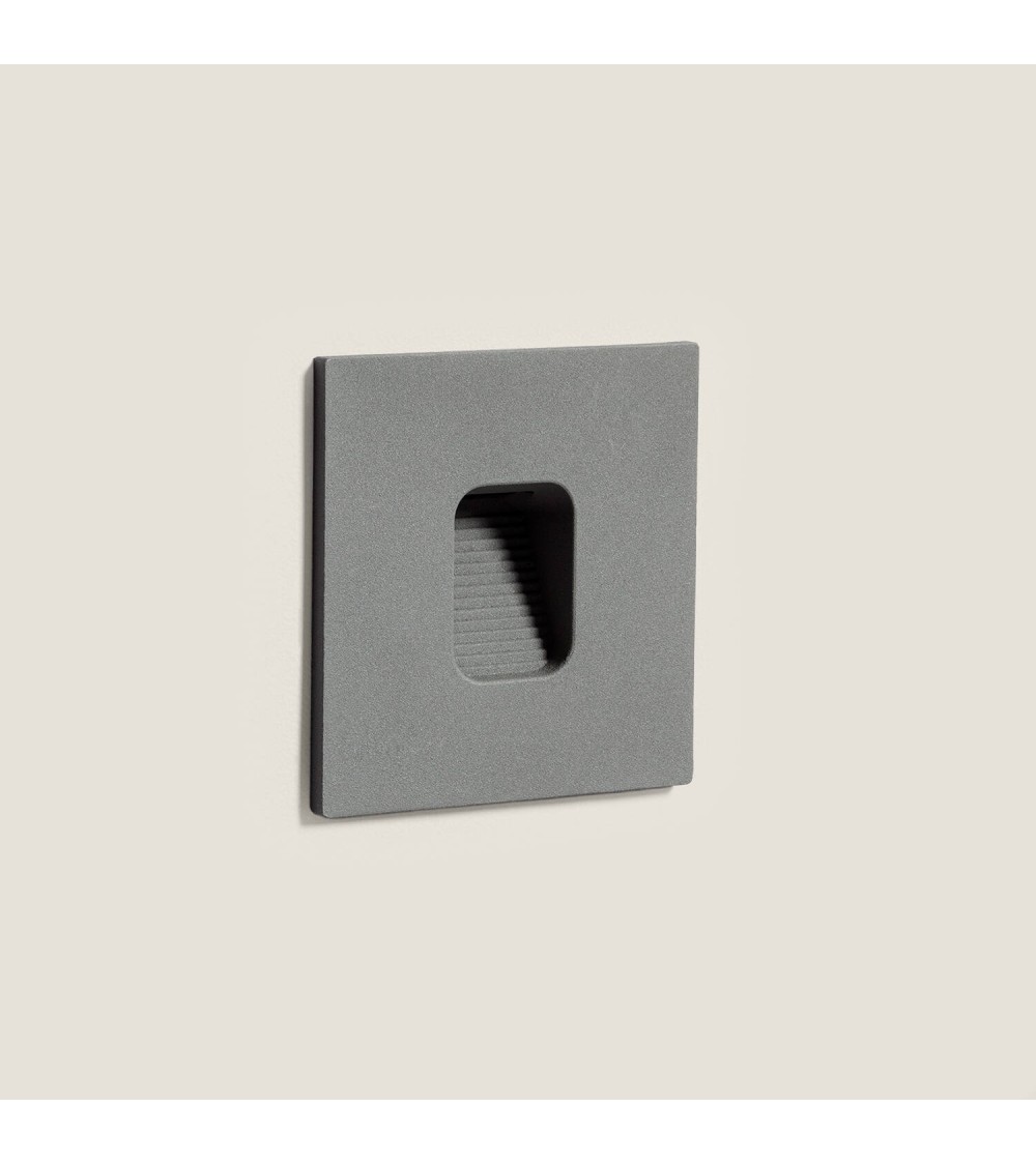 Balise Extérieure LED 2W Encastrable Murale Carrée Olite - 174061 - vue 1