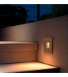 Balise Extérieure LED 2W Encastrable Murale Carrée Olite - 174061 - vue 4