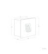 Balise Extérieure LED 2W Encastrable Murale Carrée Olite - 174061 - vue 5