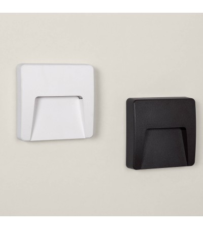 Balise Extérieure LED 3W Murale Saillie Carrée Nilsa - 174154 - vue 8