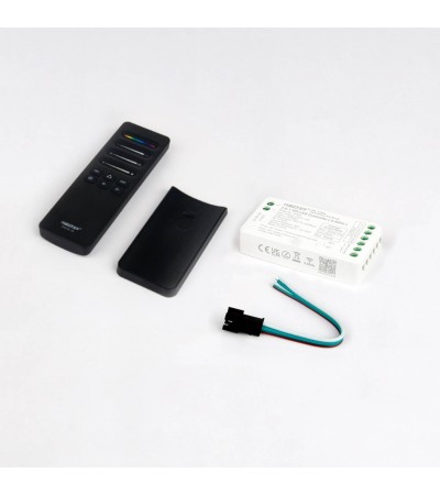 Contrôleur Digital SPI 3 en 1 pour Ruban LED Digital Monochrome/RGB/RGBW avec Télécommande MiBoxer SPIR3 + C6 - 174169…
