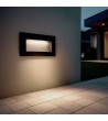 Balise Extérieure LED 4W Encastrable Murale Rectangulaire Edulis - 174174 - vue 5