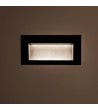 Balise Extérieure LED 4W Encastrable Murale Rectangulaire Edulis - 174174 - vue 6