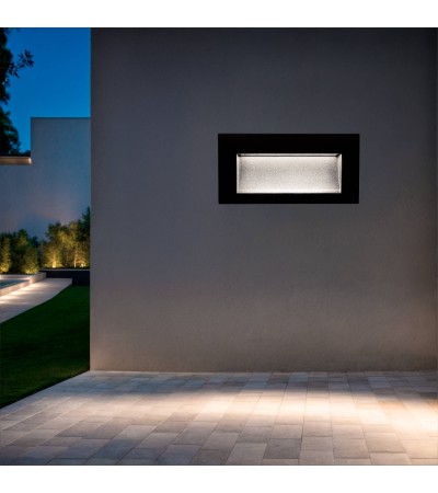 Balise Extérieure LED 4W Encastrable Murale Rectangulaire Edulis - 174174 - vue 11