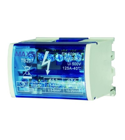 Repartiteur Modulaire 2P 125A Industriel/Tertiaire MAXGE