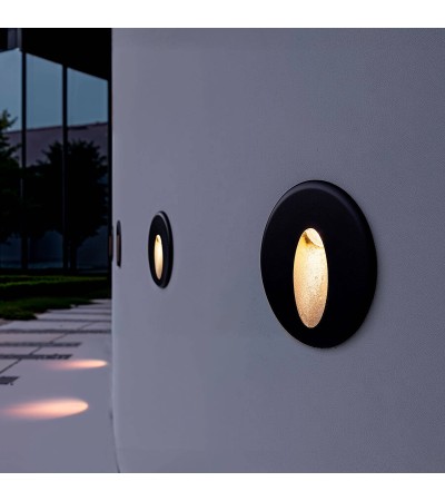 Balise LED Encastrable Mural Ronde Adam