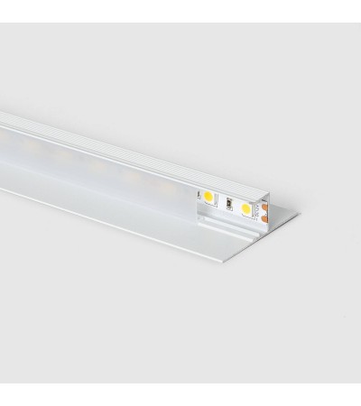Profilé Aluminium Intégration Plâtre/Placo pour Ruban LED jusqu'à 15 mm avec Capot Continu - 174337 - vue 4