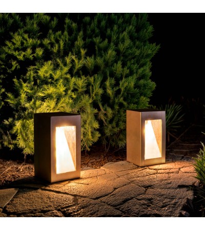 Balise Extérieure LED Dimmable 6W Ciment Lumixa - 174642 - vue 2
