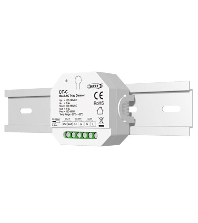 Convertisseur DALI-2 à TRIAC avec Push-Dim SKYDANCE DT-C pour Rail DIN Compatible avec Bouton-Poussoir - 174757 - vue 5