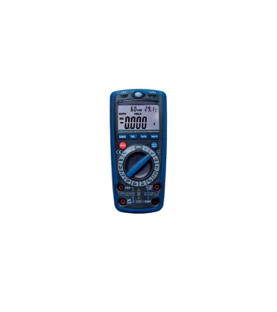 Multimètre Numérique Professionnel Multifonction 600V 10A avec Sonomètre, Luxmètre, Hygromètre et Thermomètre - 175986…