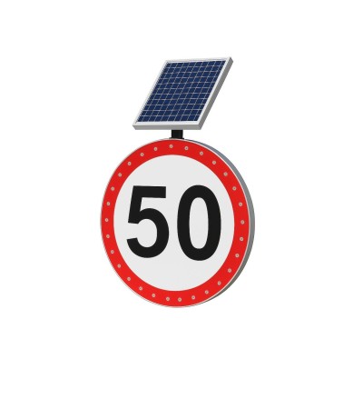 Signalisation Solaire de Vitesse Maximale 3W IP54 - 176482 - vue 1