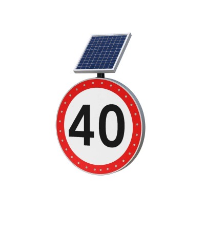 Signalisation Solaire de Vitesse Maximale 3W IP54 - 176482 - vue 6
