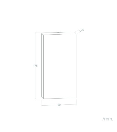 Applique Murale Extérieure LED 12W CCT Éclairage Double Face Rectangulaire Luming - 176521 - vue 3
