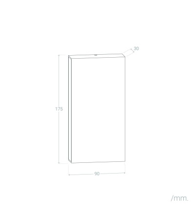 Applique Murale Extérieure LED 12W CCT Éclairage Double Face Rectangulaire Luming II - 176532 - vue 5