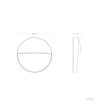 Applique Murale Extérieure LED 3W Saillie Rond Jade - 177009 - vue 9