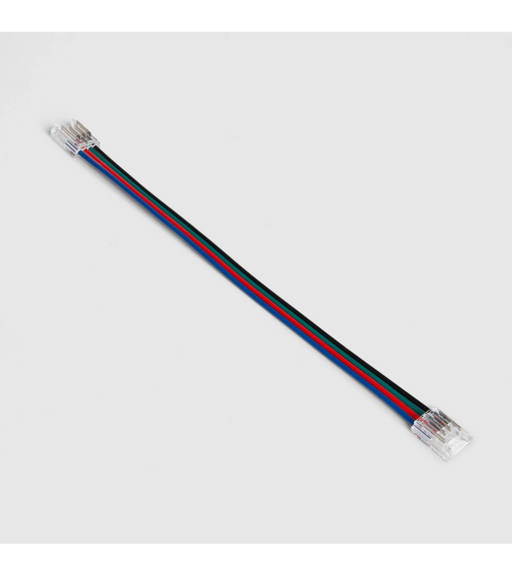 Connecteur pour Ruban LED 24V RGB SMD Largeur 8mm IP20 Double avec Câble - 177066 - vue 1