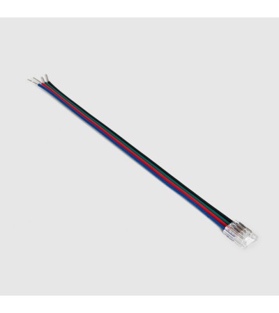 Connecteur pour Ruban LED 24V RGB SMD Largeur 8mm IP20 avec Câble - 177076 - vue 1